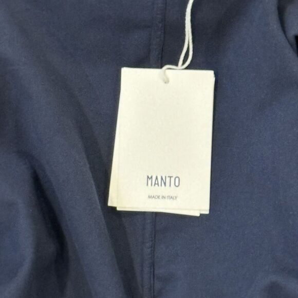 MANTO Men's Navy Velvet Coat Sz 50 IT / M US - Picture 6 of 11